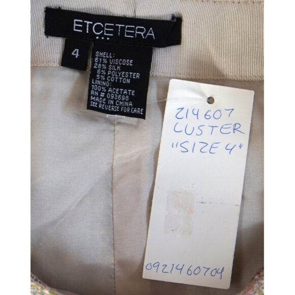 NWT Etcetera "Lustre" tweed pencil skirt - Picture 8 of 8